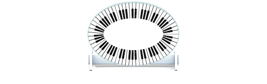 Skinny Fillers > Oval Filler > Piano Keys